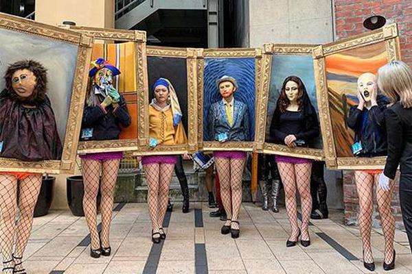 A city installed new public art installations in downtown areas to attract tourists and support local artists